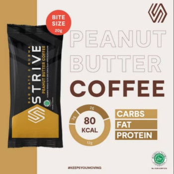 STRIVE Energy Bar - Bite Size - Peanut Butter - 1 BOX isi 5